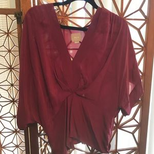 100% silk blouse from Anthropologie - NWOT